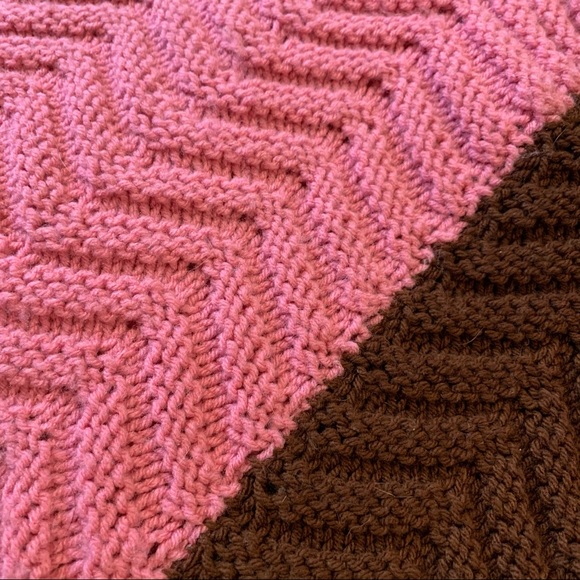 Crocheted Afghan Throw Blanket - Picture 7 of 8
